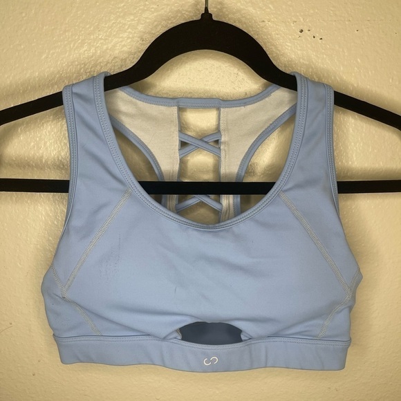 CURVES N Combat Boots Laced Back Sports Bra - Picture 1 of 5